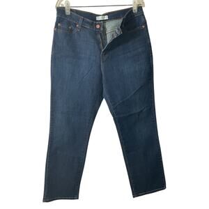 New Levi's 512 Perfectly Slimming Straight Leg Dark Wash Jeans Women's Size 14